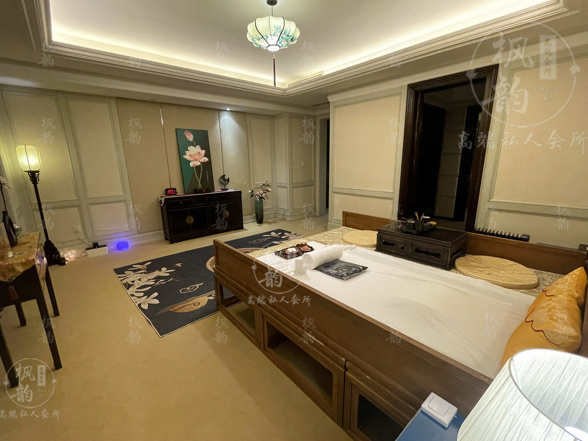 湖南天津渔阳鼓楼人气优选沐足会馆房间也很干净，舒适的spa体验